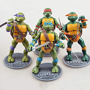 ست چهارتایی اکشن فیگور لاک پشت های نینجا Action Figure Ninja Turtles-اسباب بازی